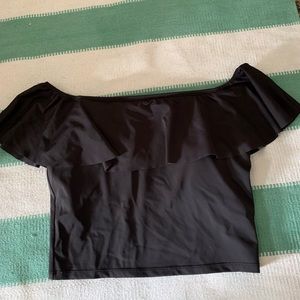 Kortni Jeane black ruffle top